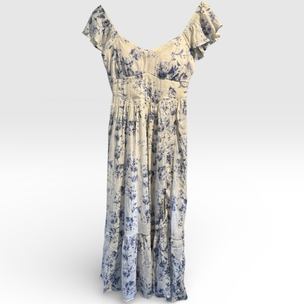 Sugar Kiss | Midi Dress | NWT | Cream and Blues | Medium